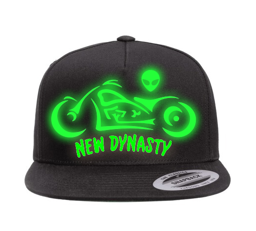 Glow In The Dark BikerHat (Glow View)
